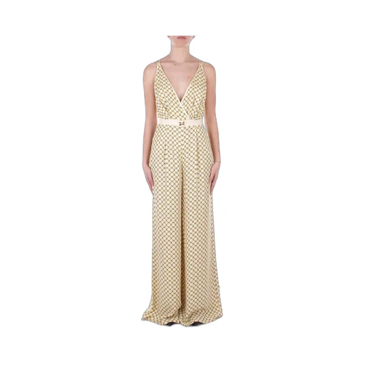 Georgette Diamond Printed Jumpsuit