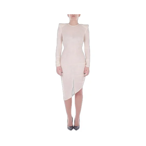 Sequin Embellished Asymmetric Midi Dress