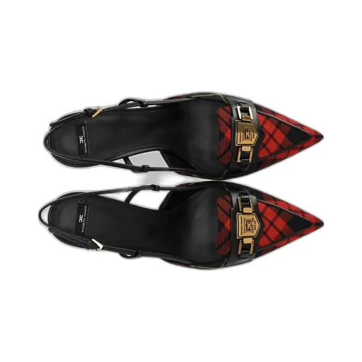 Tartan Slingback Shoes