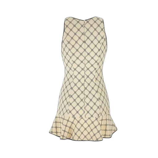 V-Neck Flared Hem Mini Dress