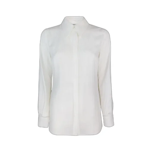 Lettering Jacquard Georgette Blouse