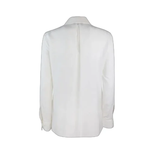 Lettering Jacquard Georgette Blouse