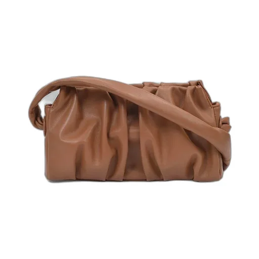 Ruched Detail Vague Shoulder Bag