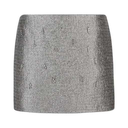 Crystal Embellished Tweed Mini Skirt