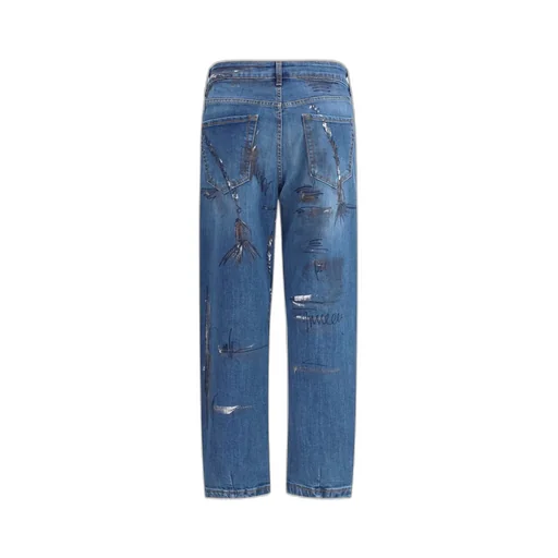 Carota Paint-Splatter Jeans