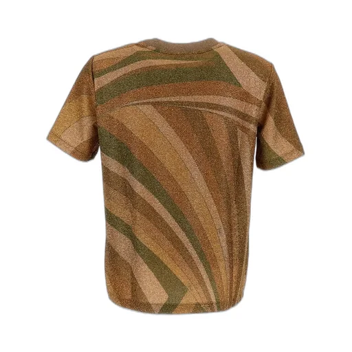 Marmo Print Jersey Lamé T-Shirt