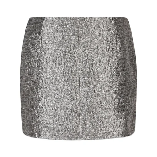 Crystal Embellished Tweed Mini Skirt