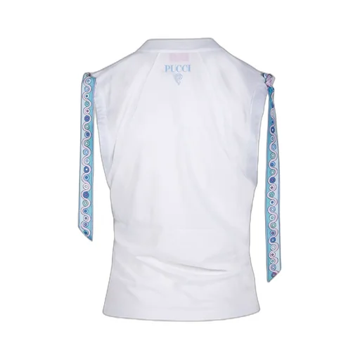 Iride Printed Sleeveless Jersey T-Shirt