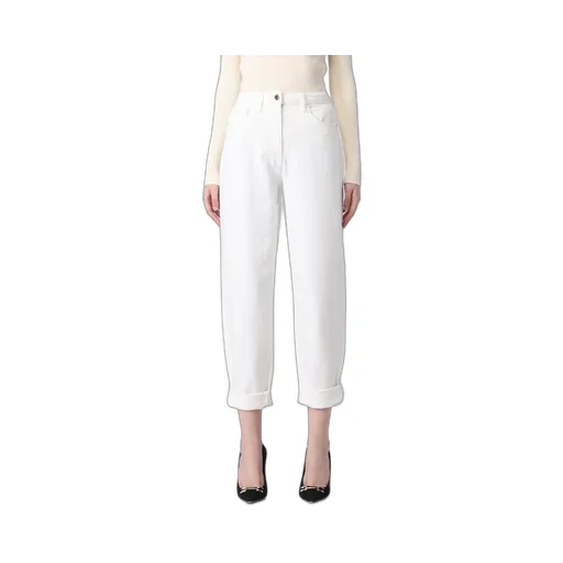 High-Waist Straight Leg Trousers