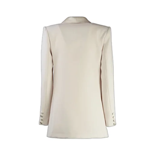 Double Breasted Buttoned Blazer