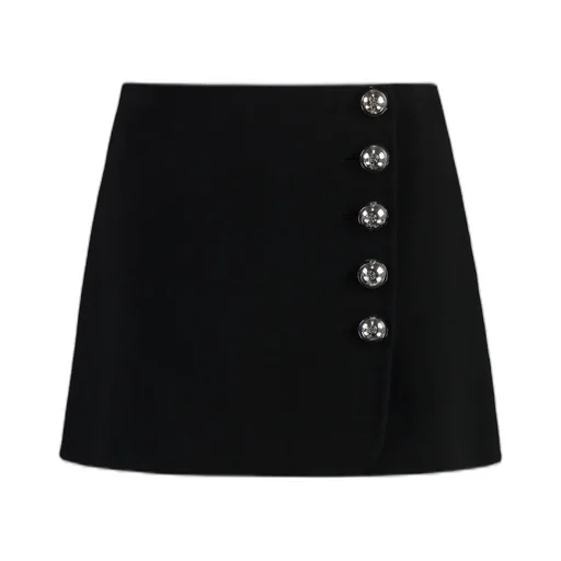 Buttoned Mini Skirt