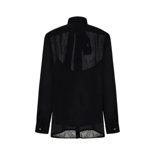 Pussy-Bow Straight Hem Blouse