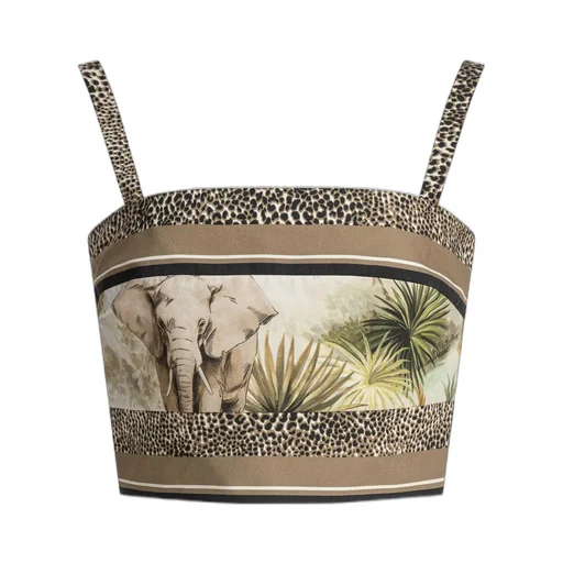 Savannah Printed Cropped Top