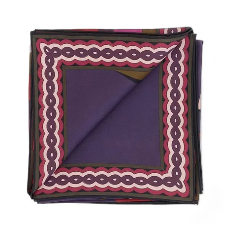 Graphic Print Silk Scarf