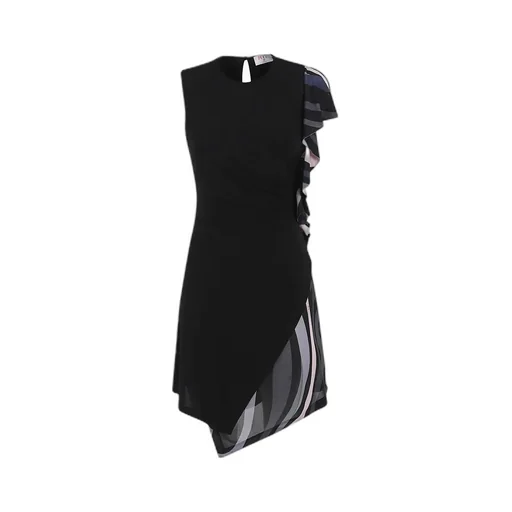 Ruffled Asymmetric Dress