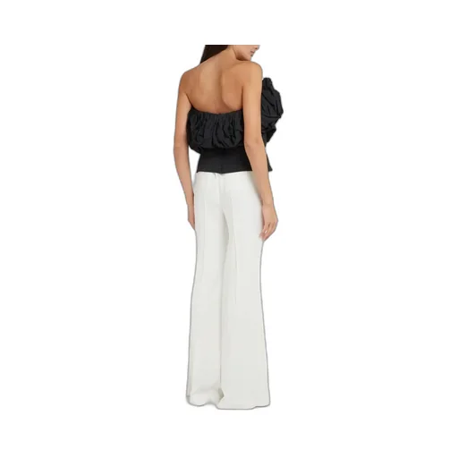 Cropped Taffeta Blouse