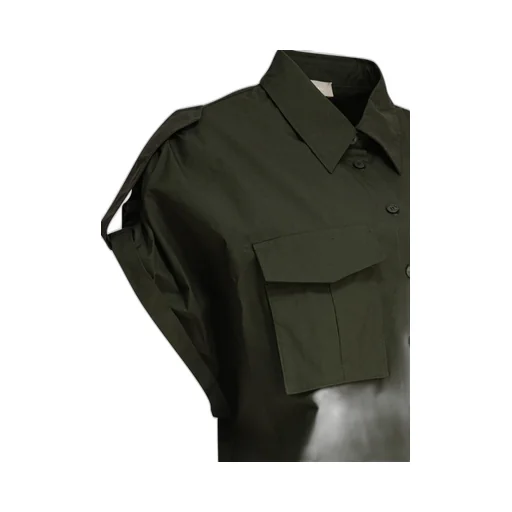 Short-Sleeved Poplin Shirt