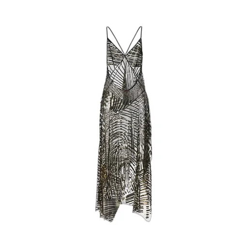 Iride Sequin-Embellished Asymmetric Maxi Dress