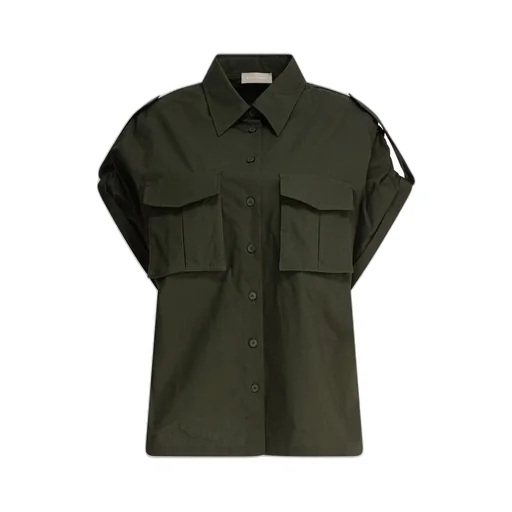 Short-Sleeved Poplin Shirt