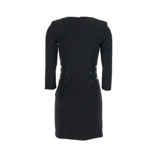 Double Layer Crepe Zipped Dress