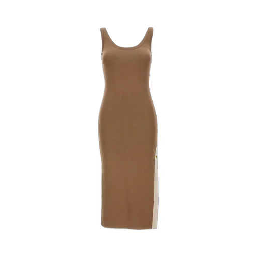 Side Slit Sleeveless Knitted Dress