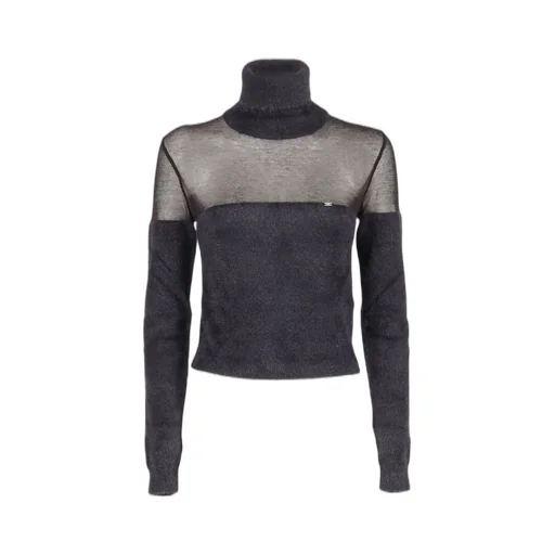 Jewel Logo Turtleneck Top