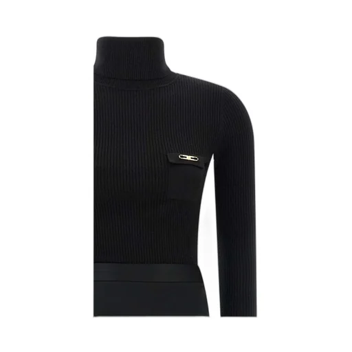 Turtleneck Long-Sleeved Dress