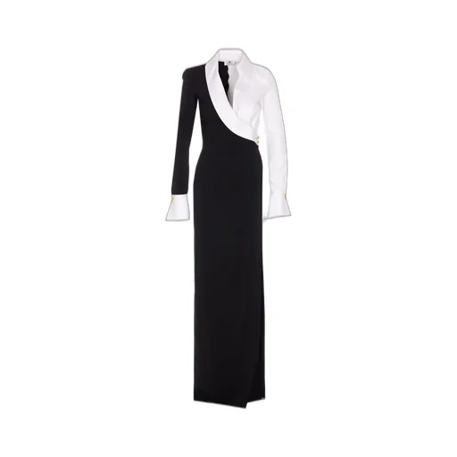 Lightweight Crepe Red Carpet Dress