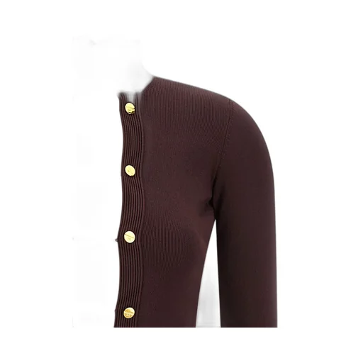 Jewel Cufflinks Knit Dress