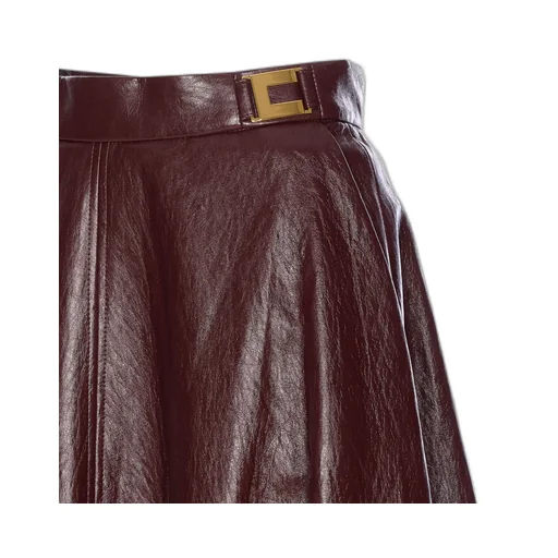 Logo-Plaque Midi Skirt