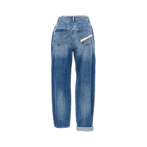 Embellished Padlock Balloon Jeans