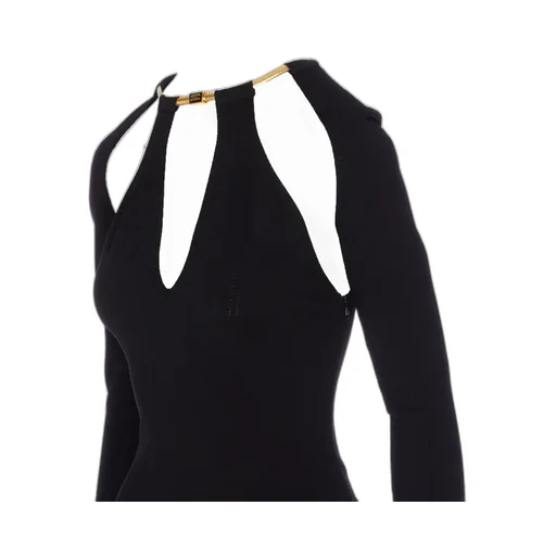 Cut Out Detailed Knitted Dress