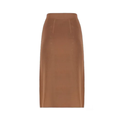 Button Embellished Knitted Skirt