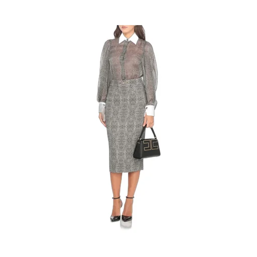Slim Fit Midi Pencil Skirt