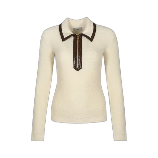 Boucle Knit Polo Shirt