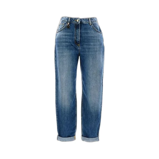 Embellished Padlock Balloon Jeans