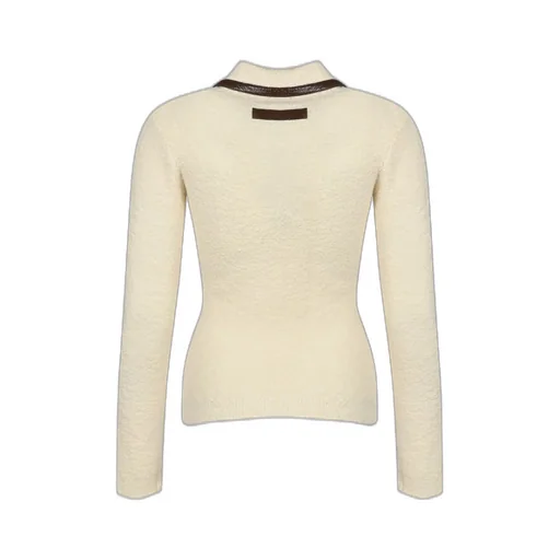 Boucle Knit Polo Shirt