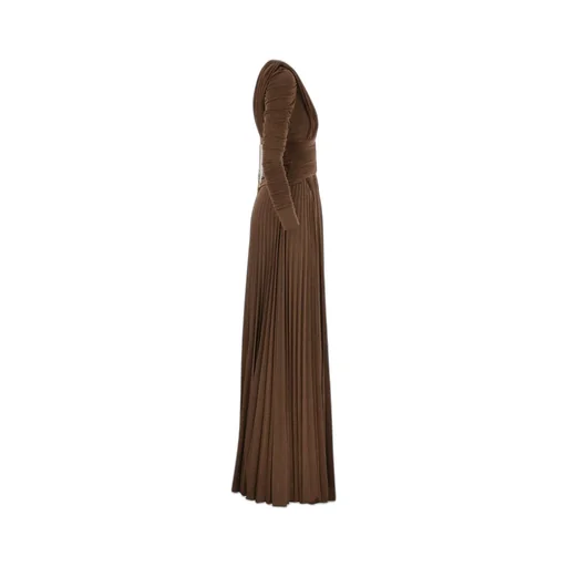 Necklace Lurex Jersey Red Carpet Dress