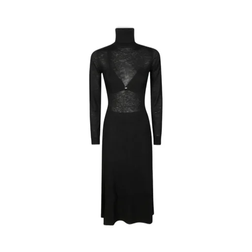 Long-Sleeved Midi Dress