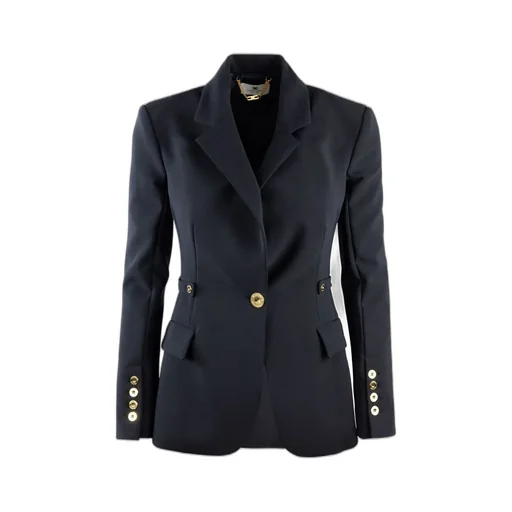 Single-Breasted Jewel Strap Blazer