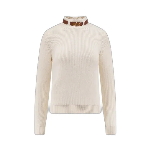 Strap Detailed Knitted Jumper