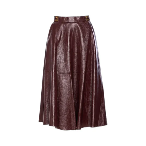 Logo-Plaque Midi Skirt