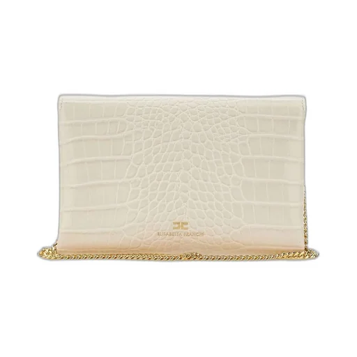 Embossed Chain-Linked Shoulder Bag