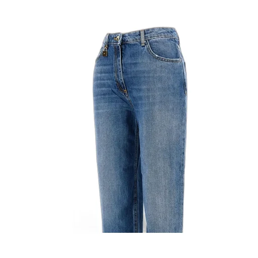 Embellished Padlock Balloon Jeans