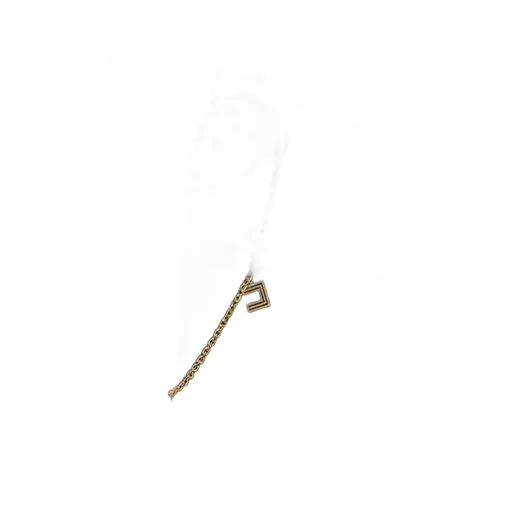 Logo Pendant Chain Embellished Jeans