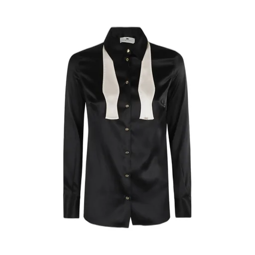Bow Tie Satin Blouse