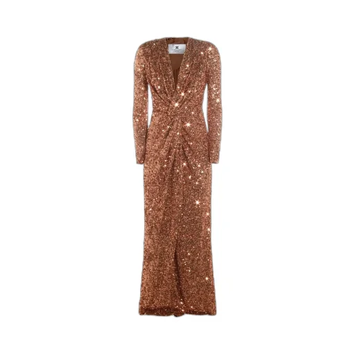 Sequin Embellished Red Carpet Dress