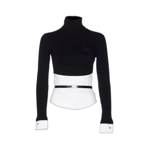 Turtleneck Poplin Top