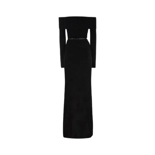 Belted Red Carpet Chenille Dress