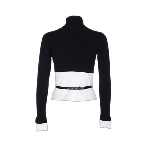 Turtleneck Poplin Top